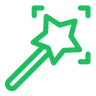 Icon representing ability to customize results based on specific queries for personalized insights.