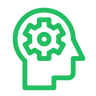 Icon representing advanced AI technology for concise, accurate video summaries.