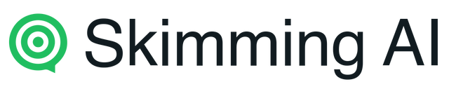 Skimming AI logo, representing features like chat with PDFs, chat with videos, youtube transcript